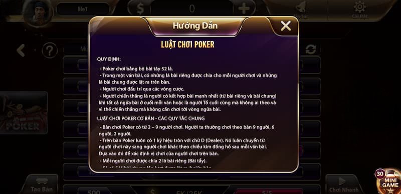 Luật chơi cơ bản Poker Rikvip