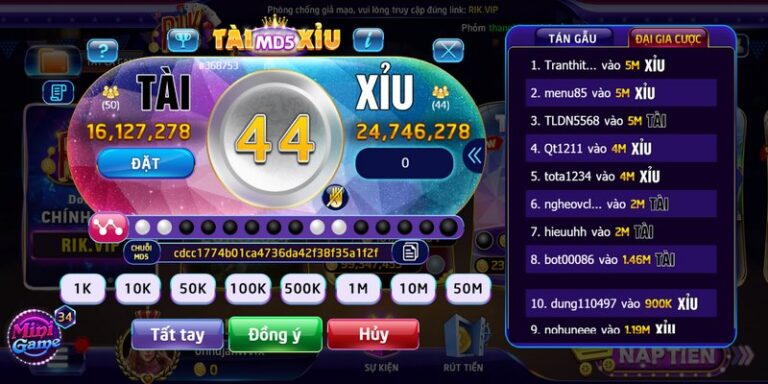 Các bước tham gia vào tài xỉu MD5 Rikvip Các bước tham gia vào tài xỉu MD5 Rikvip