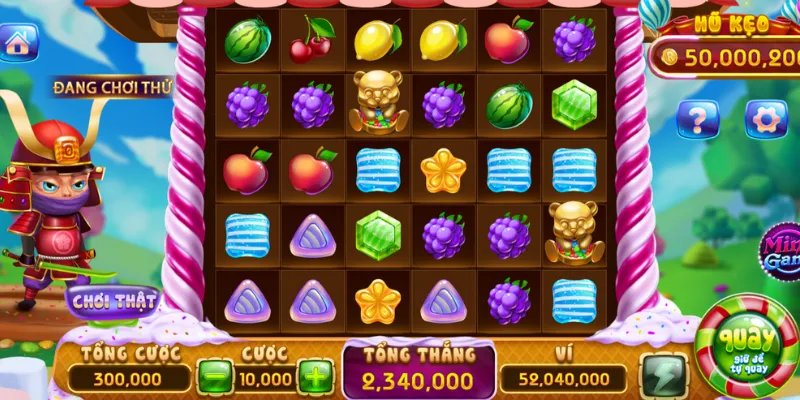 Bí kíp phá đảo các vòng quay Candy Fruit Samurai Rikvip Bí kíp phá đảo các vòng quay Candy Fruit Samurai Rikvip