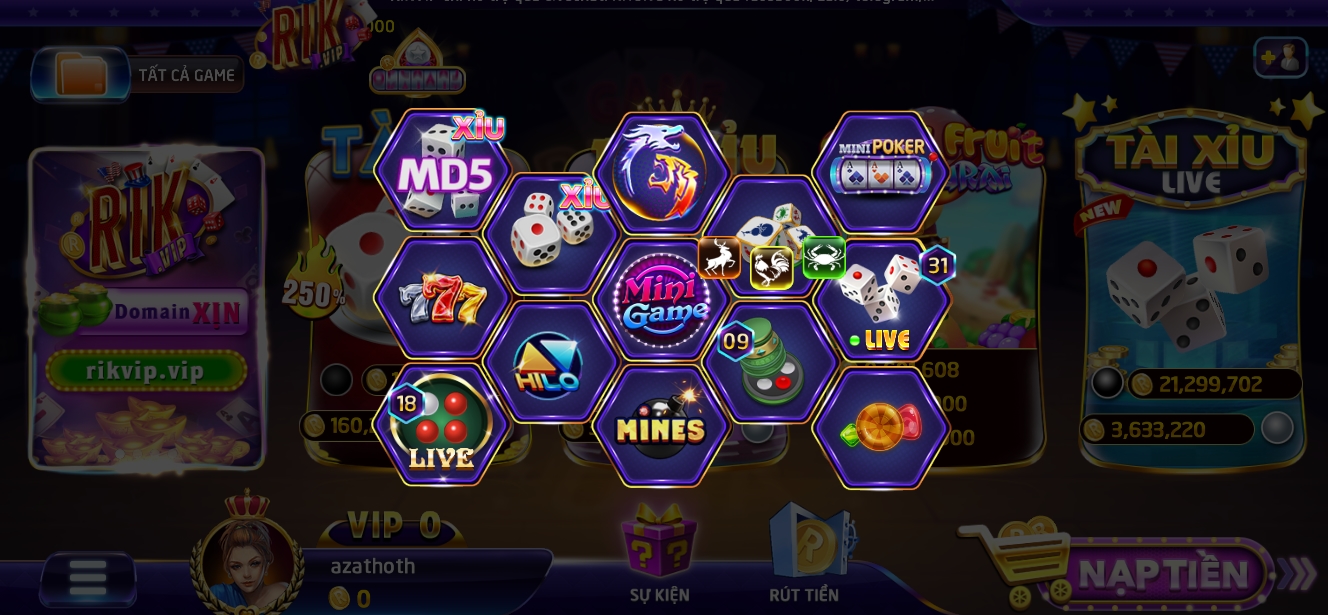 Nếu bạn yêu thích Mini game thì sảnh Mini Game Rikvip là lựa chọn bạn không nên bỏ qua Nếu bạn yêu thích Mini game thì sảnh Mini Game Rikvip là lựa chọn bạn không nên bỏ qua